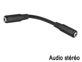 jkff Raccord jack 3.5mm stro femelle femelle