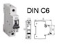 Disjoncteur 10A pour montage modulaire RAIL DIN. 230V C10