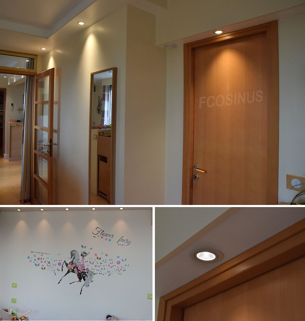 leda41ww Velleman LEDA41WW | Spot encastrable orientable pour faux plafond 230v 6.5w LED 350mA COB 550lm Image leda41ww Velleman LEDA41WW | Fcosinus