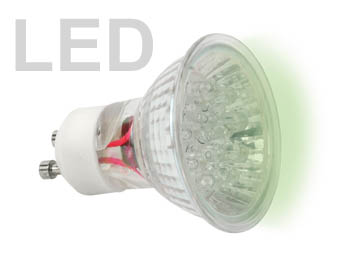 ledgu10g AMPOULE LED VERTE 230V type GU10