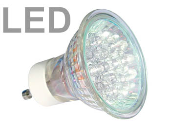 ledgu10wc AMPOULE LED  1.3w 230V GU10  Blanc froid lumière du jour, angle étroit 15°