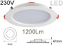 Grand spot encastrable LED rond 18 cm 230v 18w 1200lm 4000K  blanc neutre pour faux plafond