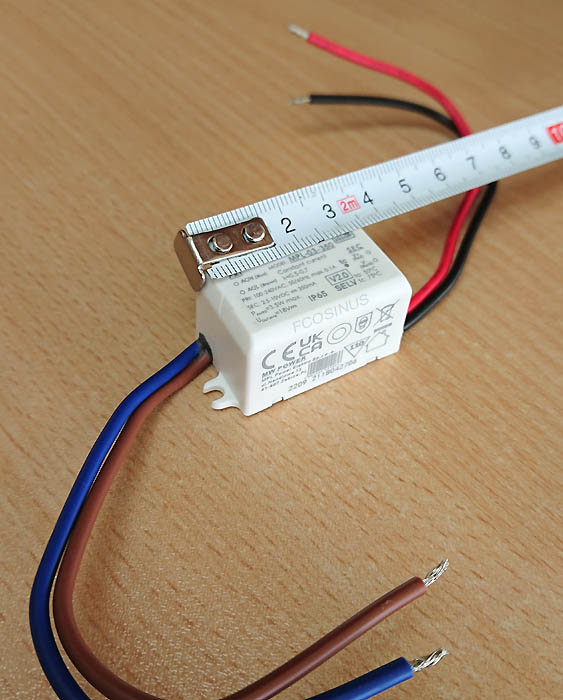 mpl03350v2 Alimentation courant constant 350mA 3.5w max pour 1 à 3 LED 350mA version ultra miniature IP65 Image mpl03350v2 Fcosinus