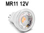 AMPOULE LED haute puissance 3w 210Lm BLANC chaud 3000k type MR11 GU4 12V