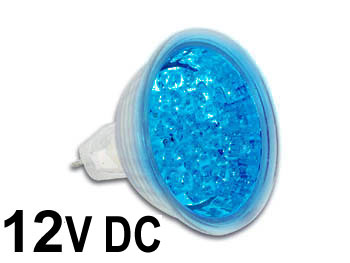 mr16b Ampoule MR16 GU5.3 LED bleue 12V DC