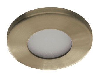 niram4710 Spot encastrable tanche 12v MR16  pour faux plafond de salle de bain et douche , couleur laiton