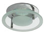 Spot encastrable rond design Verre et Chrome - verre