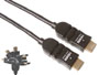 Cable / cordon HDMI male-male L=0.75m 75cm avec fiche orientable 0 à 90°
