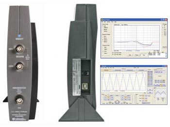pcsgu250 OSCILLOSCOPE PC USB 2 x 12Mhz avec Logiciel Windows et Gnrateur de fonction & analyseur de spectres