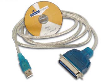 pcusb7 CABLE USB VERS  PARALLELE (CENTRONIX)