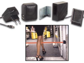 pem7d Sonnette électronique détecteur de passage à rayon infrarouge 7m pour entrée de boutique et magasin