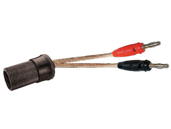 plughp Cordon cable pour alimentation fixe - fiche allume-cigares femelle vers 2 fiches bananes - version haute puissance