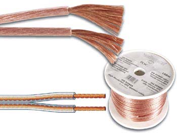 plw240 CABLE PROFESSIONNEL POUR ENCEINTES 2 x 4.00mm - OFC - TRANSPARENT - 10m