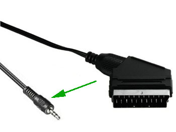 prt2jk Cordon audio cable péritel male vers jack stéréo 3.5 male L=2m