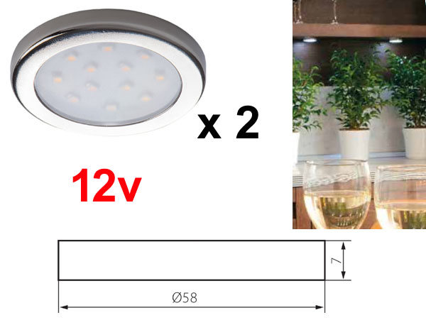 mini panneaux led luminaire eclairage sous meuble cuisine etagere