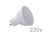 AMPOULE LED 1.2w 230V GU10 blanc lumière du jour grand angle 120° dépolie