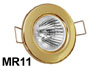 mini Spot encastrable Or 64mm support pour lampe MR11 12v, idéal pour structure de véranda 