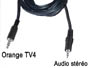 Cordon cable audio stéréo blindé jack 3.5mm 4 contacts pour décodeur Orange TV4  vers jack 3.5mm male L=2m
