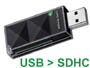 Mini lecteur USB pour carte mémoire SD / SDHC / SDXC