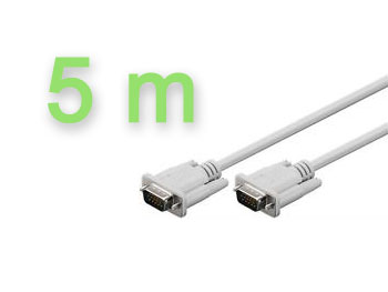 vga5 Cable VGA double blind L=5m beige