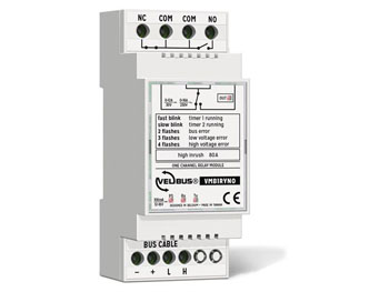 vmb1ryno VELBUS Module relais  1 canal avec contact inverseur libre pour rail din