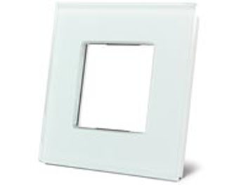 vmbgp1sw VELBUS Plaque de recouvrement en verre pour bticino® livinglight, blanc