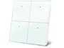 VELBUS Module de commande en finition verre avec touches tactiles quadruples, blanc