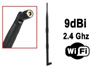 Antenne wifi 2.4ghz 9dbi 37,5cm rp-sma haute performance